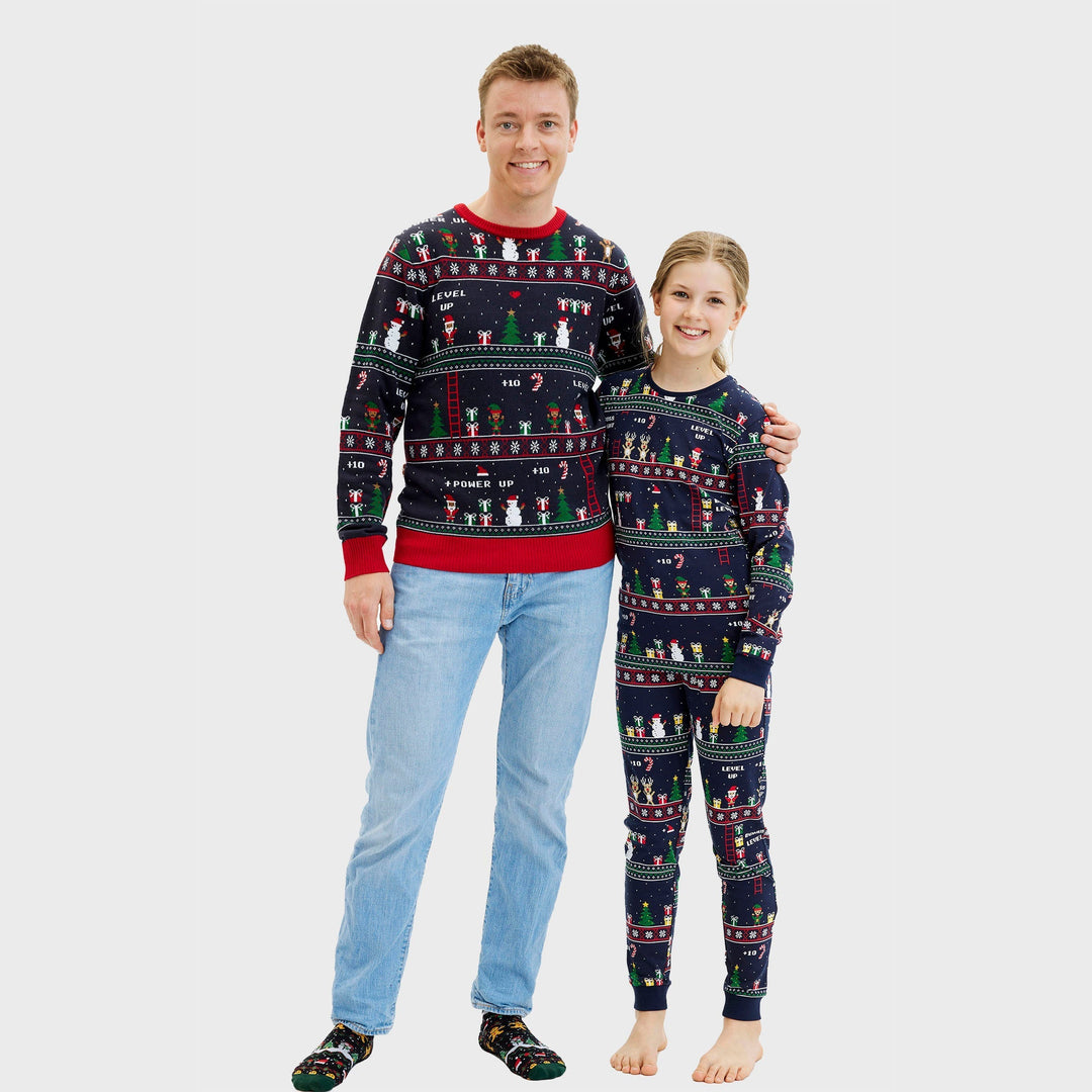 Drune | Vintage Gamer Weihnachts-Pyjama - Damen