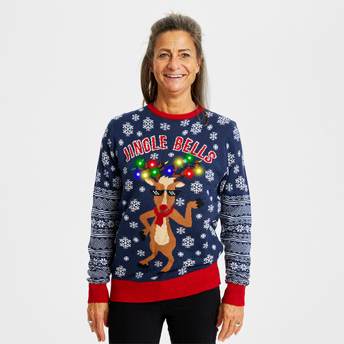Drune | Jingle Bells Weihnachts-Pullover - Damen