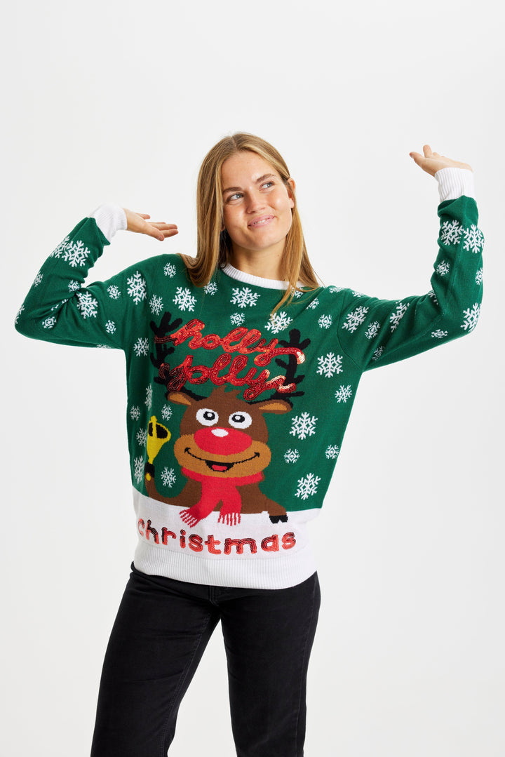 Drune | Holly Jolly Christmas Weihnachts-Pullover - Damen