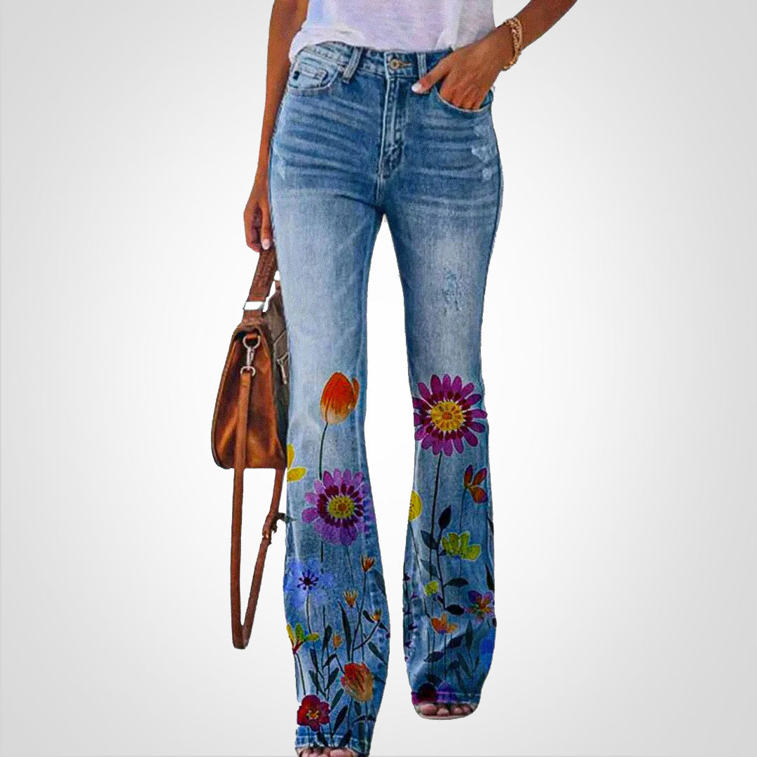 Drune | Denim Mit Blumendruck