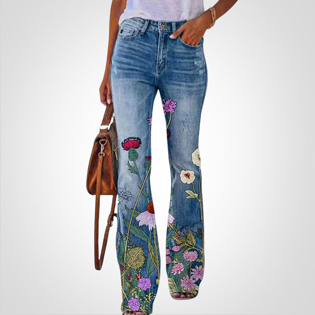 Drune | Denim Mit Blumendruck