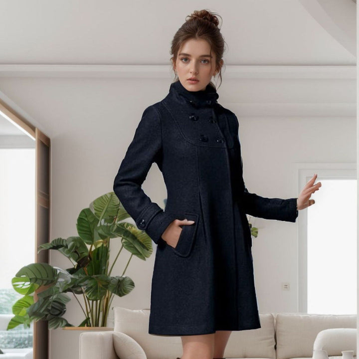 Drune | Kapuze Halb Lang Trenchcoat Damenmäntel