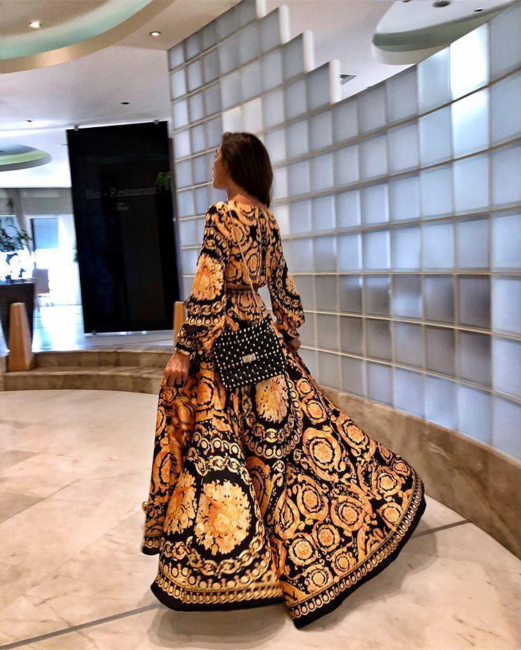 Drune | Boho Damenkleid mit Schlitz