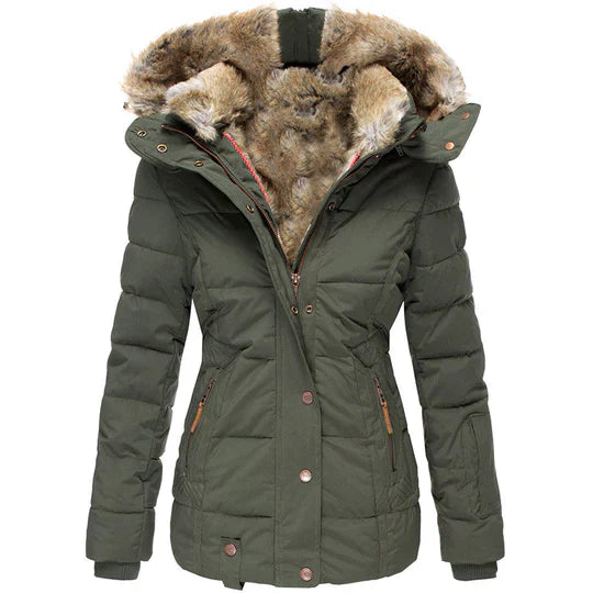 Drune - Warme Winterjacke mit Fellkapuze