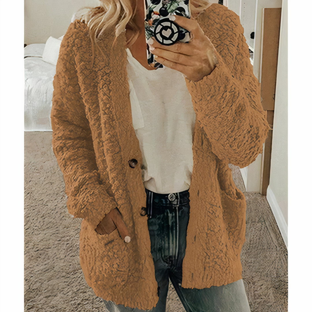 Drune | Fleece-Strickjacke
