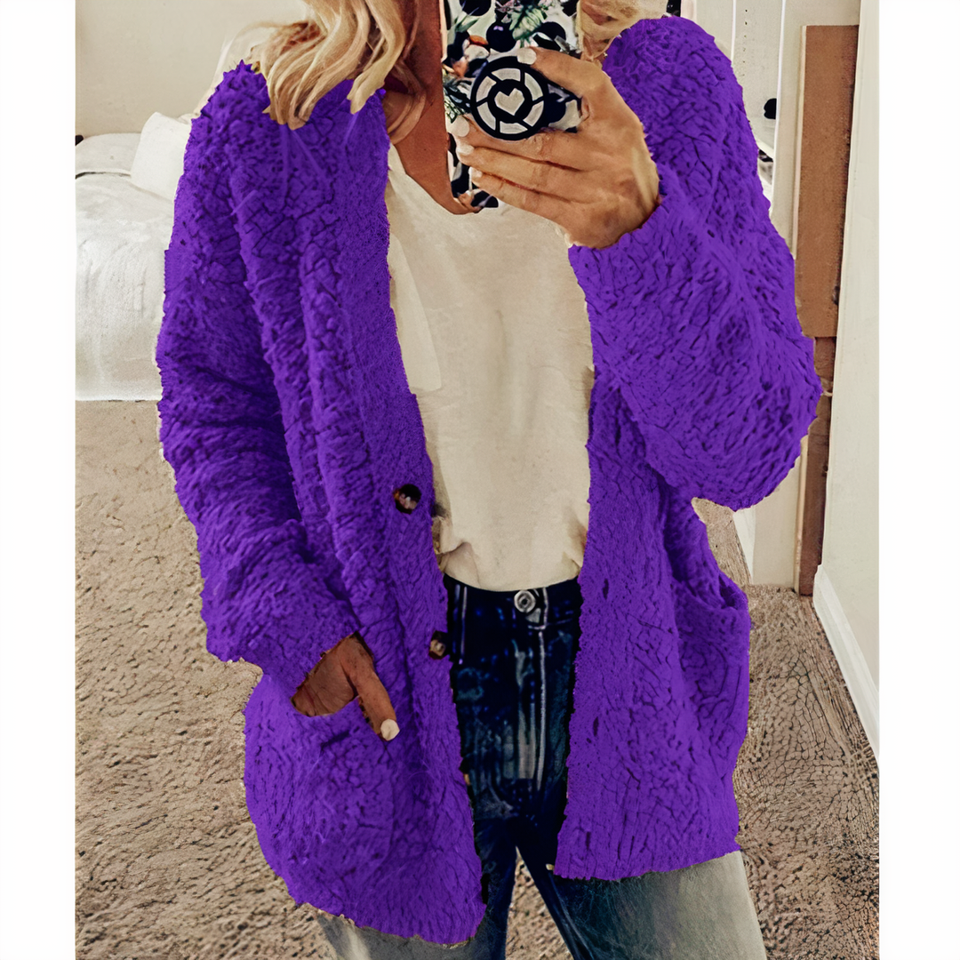 Drune | Fleece-Strickjacke