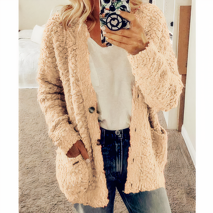 Drune | Fleece-Strickjacke