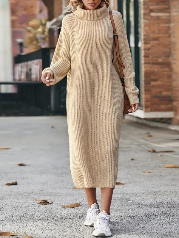 Drune - Elegante Stickad Klänning - Damen Strickkleid für Stil und Komfort