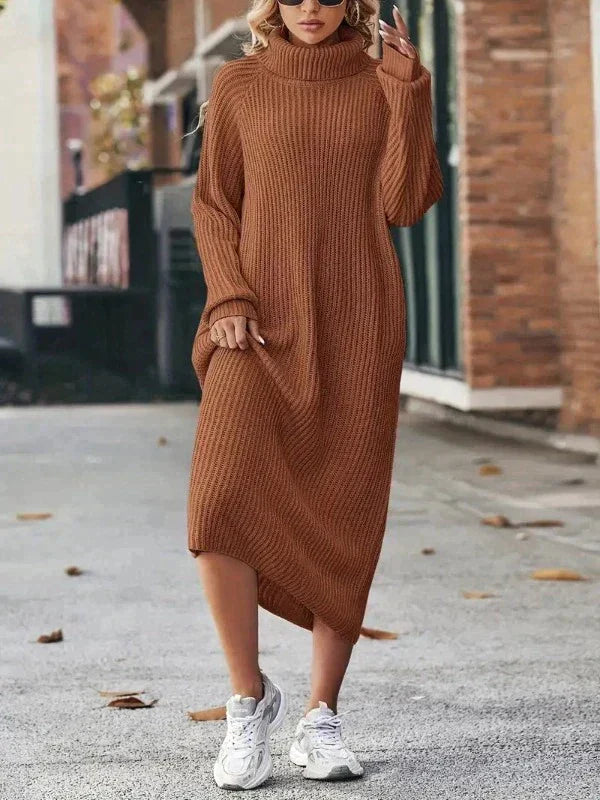 Drune - Elegante Stickad Klänning - Damen Strickkleid für Stil und Komfort