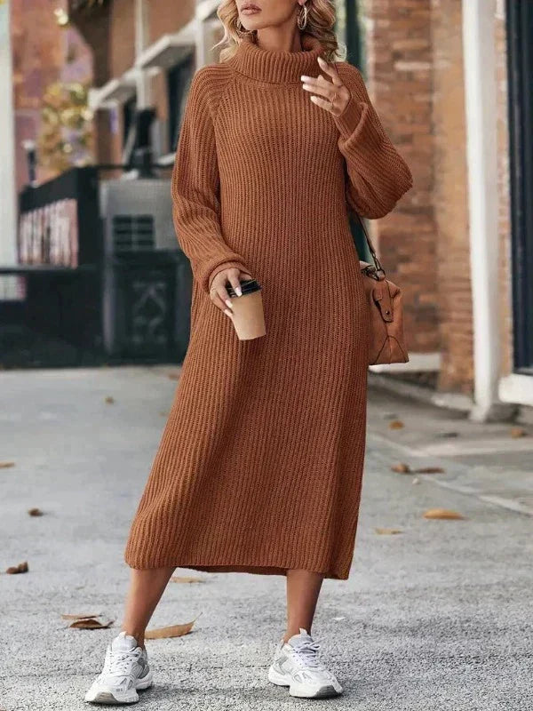 Drune - Elegante Stickad Klänning - Damen Strickkleid für Stil und Komfort