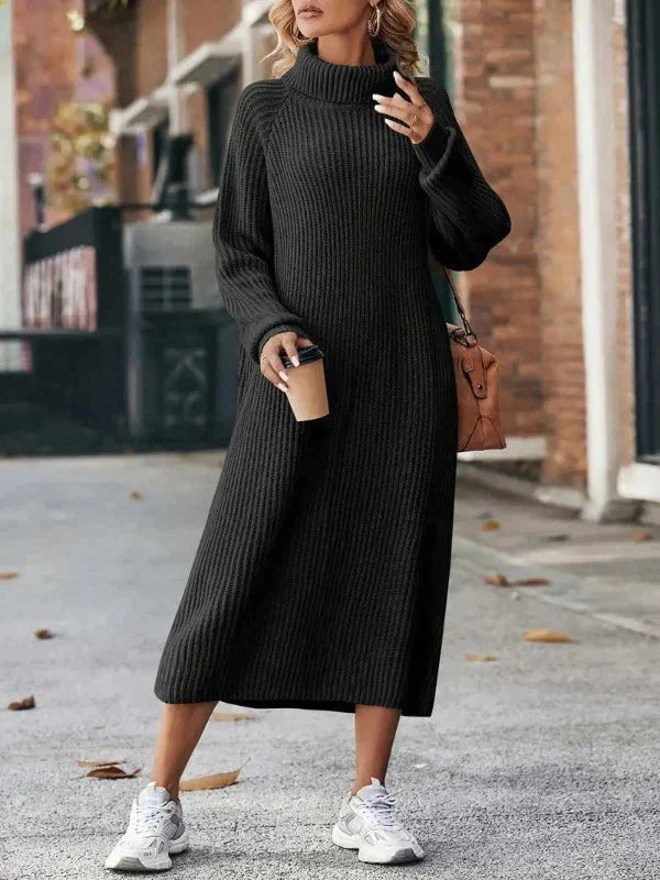 Drune - Elegante Stickad Klänning - Damen Strickkleid für Stil und Komfort