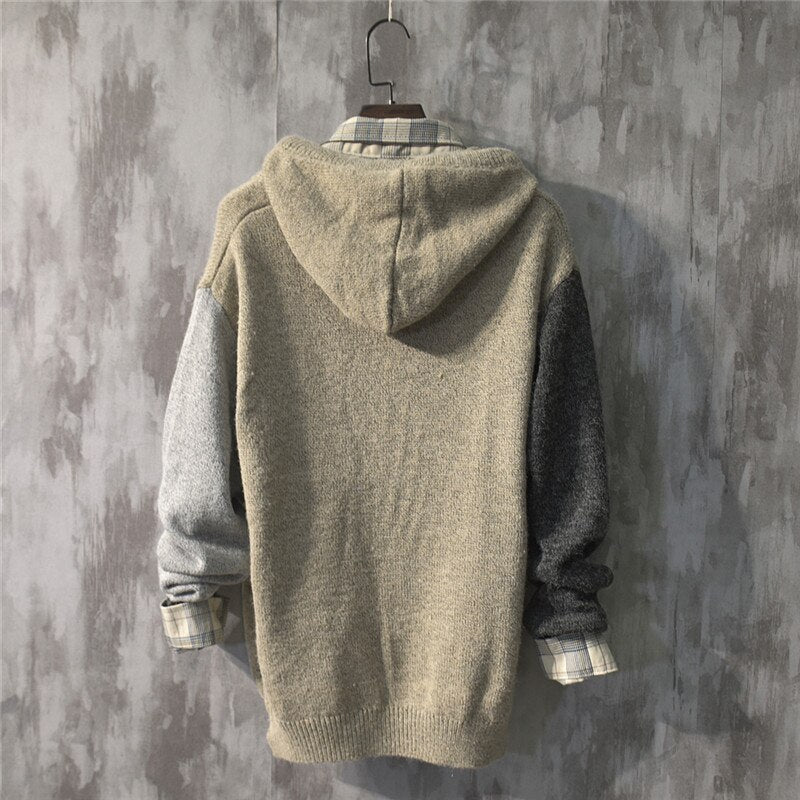 Drune | Bunter, Bequemer Pullover Kapuzenpullover