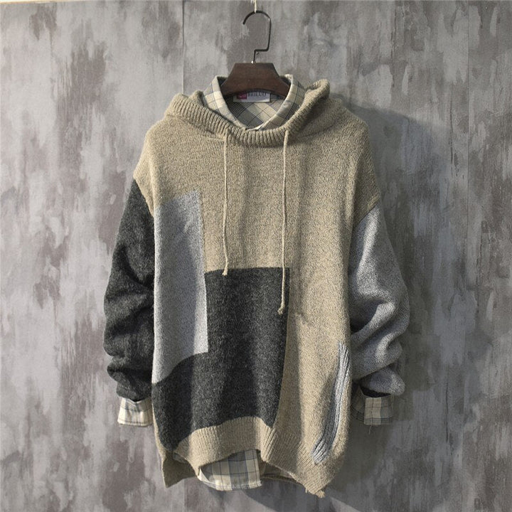 Drune | Bunter, Bequemer Pullover Kapuzenpullover