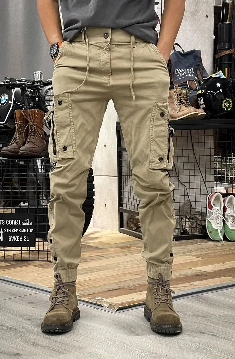 Drune | Stretch Cargo-Hose mit Taschen