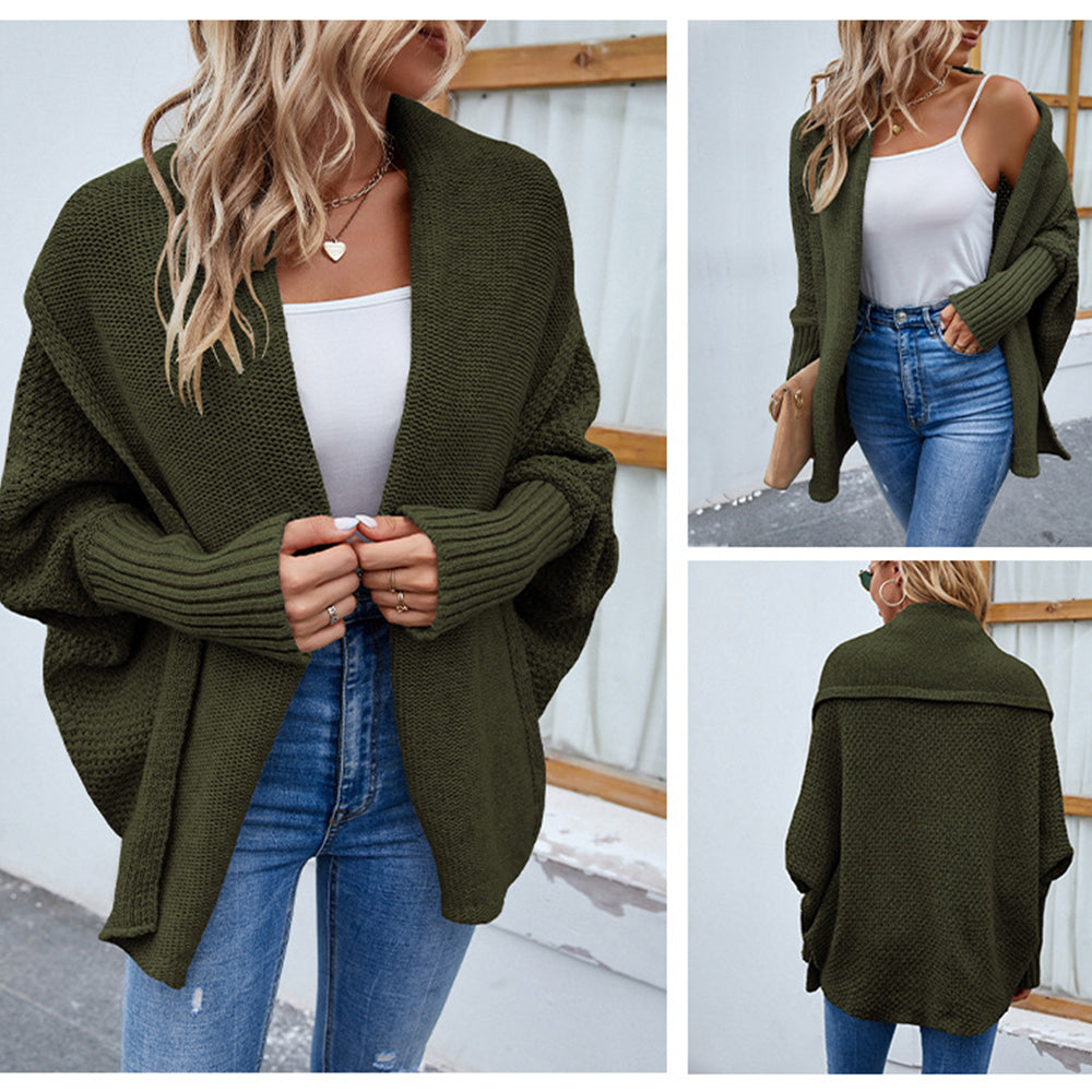 Drune | Strickpullover mit Fledermausärmeln für Damen
