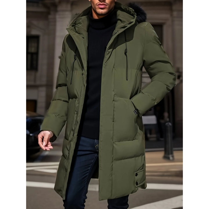 Drune | Winterparka Lange Jacke mit Kapuze