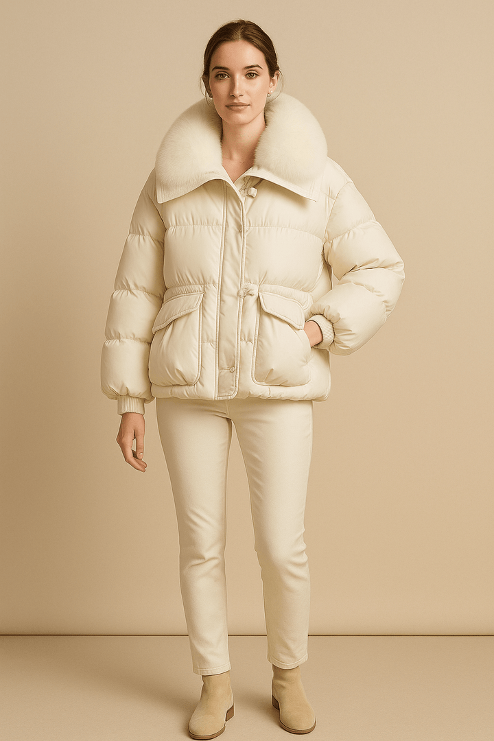 Drune | Elegante Daunenjacke aus Kunstpelz