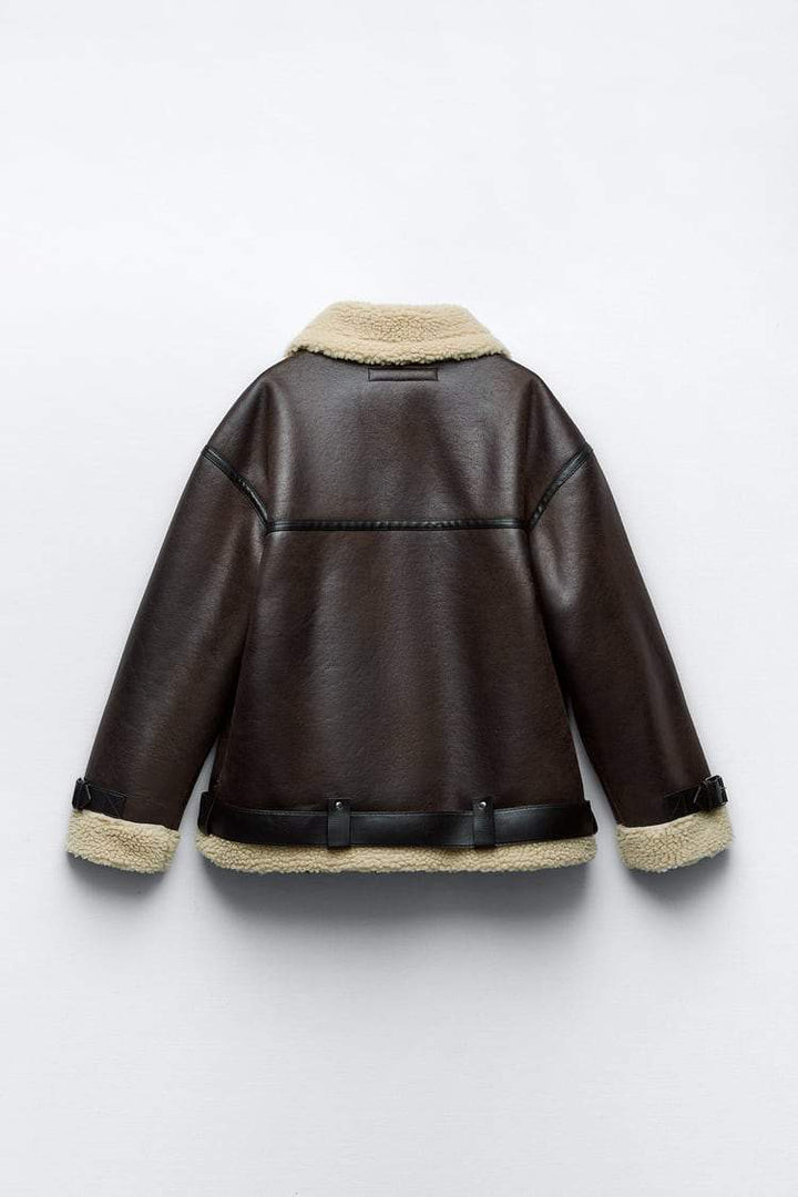 Drune | Jacke mit Revers aus Kunstmaterial