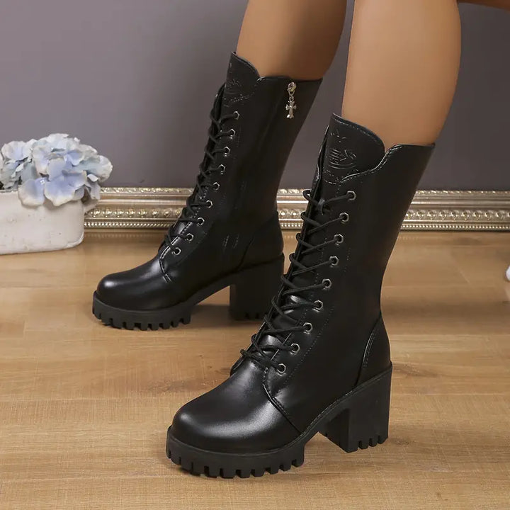 Drune | Damen Schnürstiefel Combat Boots