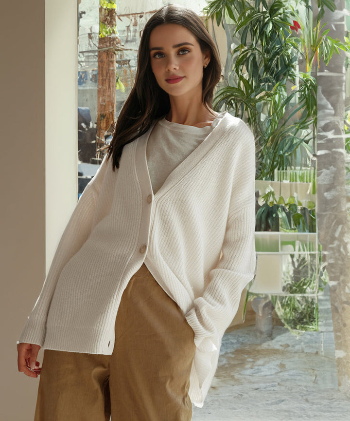 Drune | Strickjacke Übergröße Knopfleiste Strickjacke Damenbekleidung