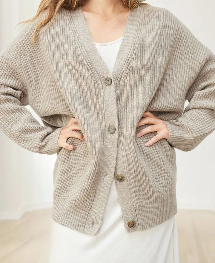 Drune | Strickjacke Übergröße Knopfleiste Strickjacke Damenbekleidung