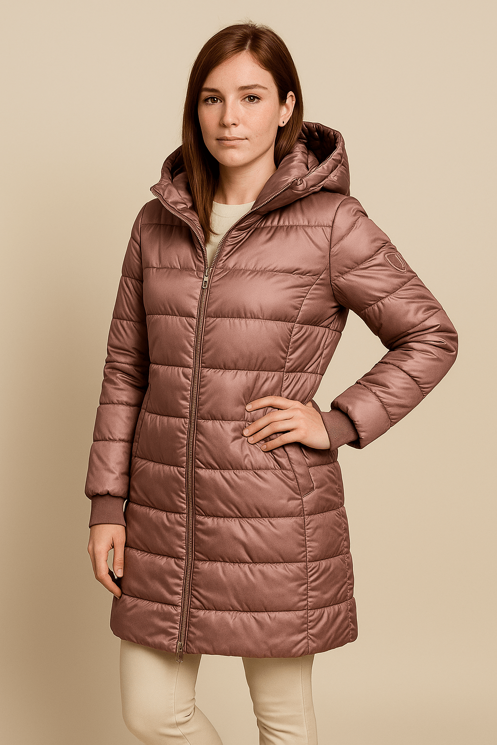Drune | Steppjacke mit weicher Kapuze und tiefen Taschen