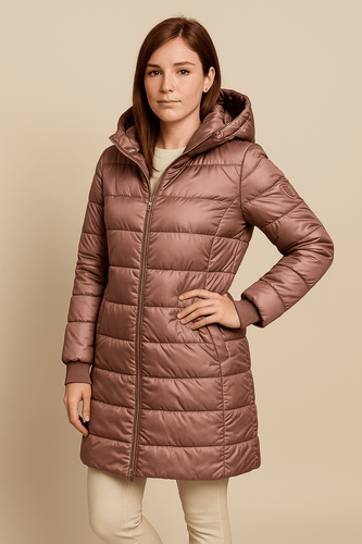 Drune | Steppjacke mit weicher Kapuze und tiefen Taschen