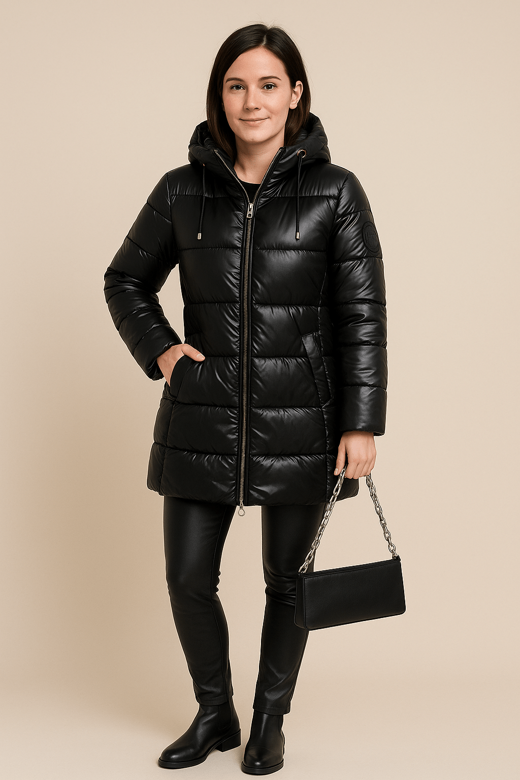 Drune | Steppjacke mit weicher Kapuze und tiefen Taschen