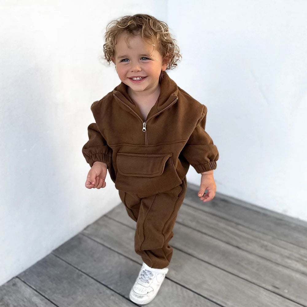 Drune | Halbzip-Tracksuit - 2-teilig, 12 Monate bis 7 Jahre – Stilvoll und warm für Ihr Kleines