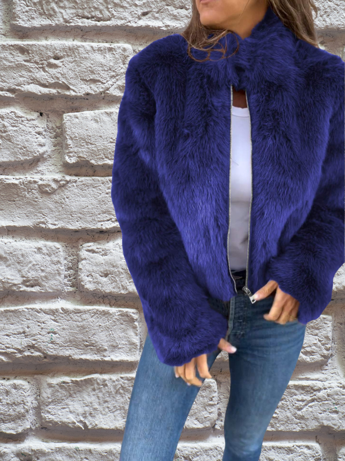 Drune | Weiches und warmes Kunstpelzjacke