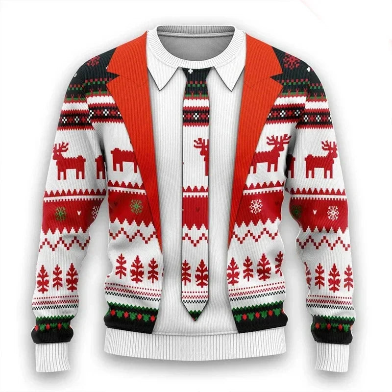 Drune | 3D Weihnachts Pullover - Warmer & Trendy Pullover für die Feiertage