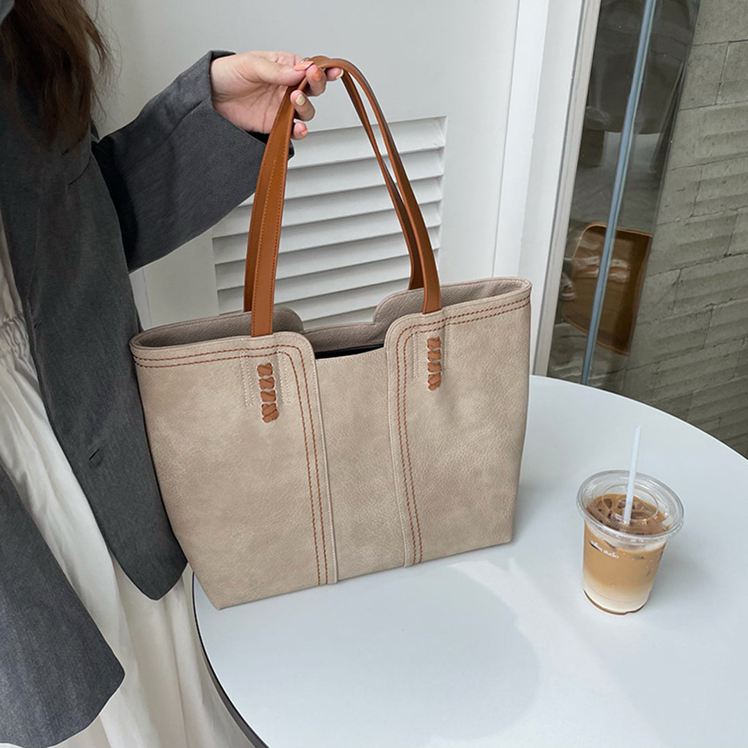 Drune | Minimalistische Kunstleder Tragetasche für Frauen