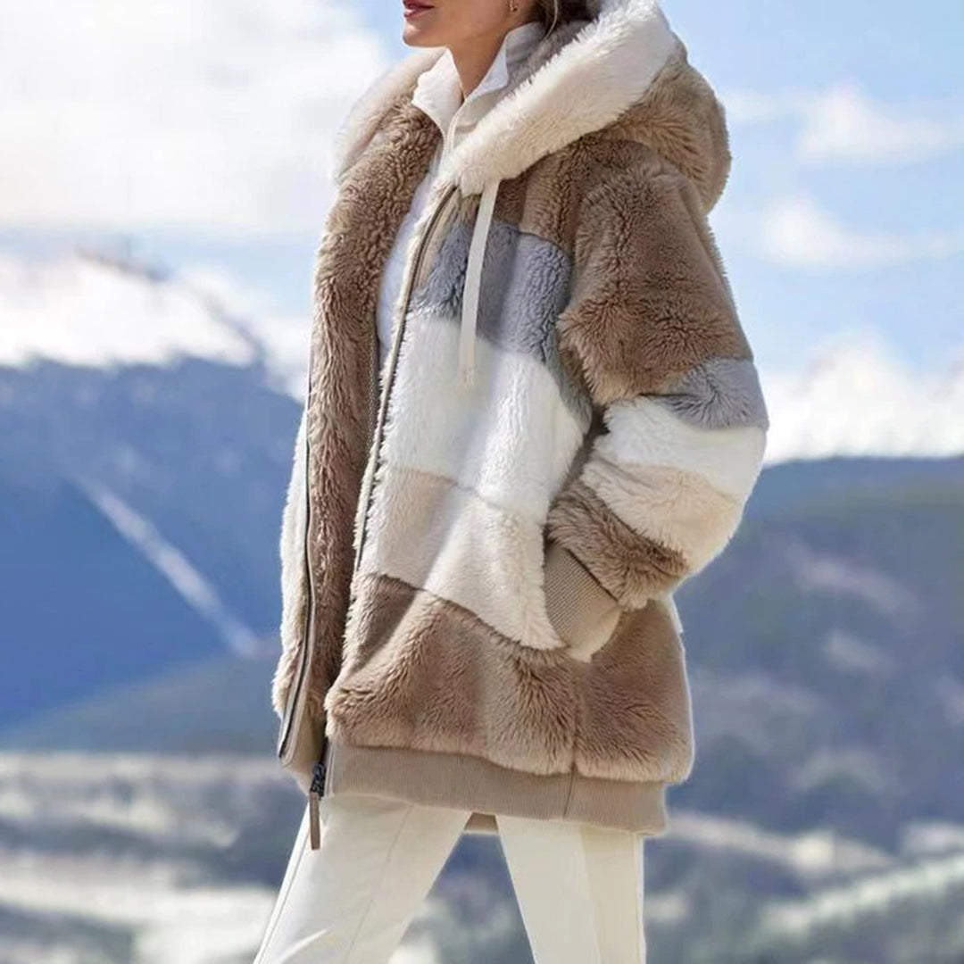 Drune | Winterlich Warm Gefütterte Fleecejacke mit Kapuze