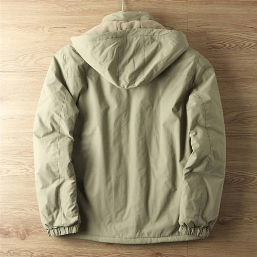Drune |  Outdoorjacke mit Fleece-Innenfutter - Winddichte & Wasserabweisende Übergangsjacke mit Kapuze