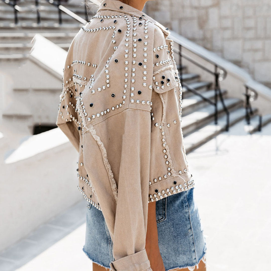Drune | Bequeme Nieten Jacke