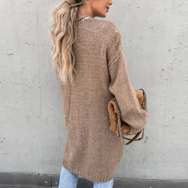 Zeitloses Langarm-Cardigan für Damen