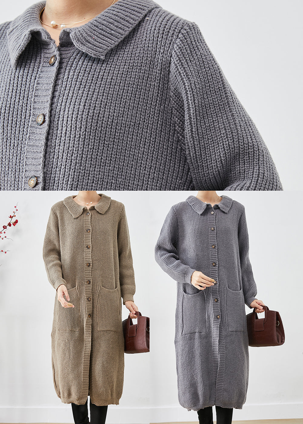 Drune | Dick Strick Trenchcoats Übergröße Taschen