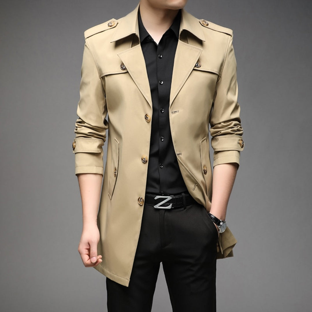 Drune | Herren Stilvoller Trenchcoat - Wasserdicht & Winddicht