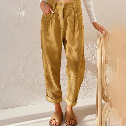 Drune | Elegante Hochbundhose aus Cord