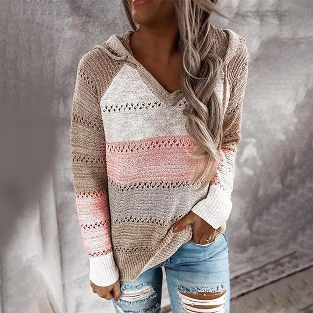 Drune | Lässiger Strickpullover mit Kapuze Acryl Stilvoll und Bequem