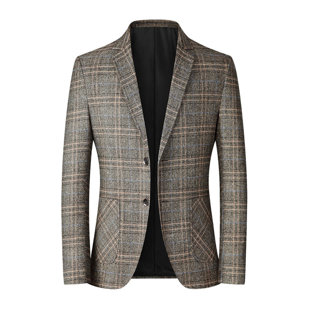 Drune | Blazer mit Karomuster - Eleganter Slim Fit Sakko für Business & Freizeit