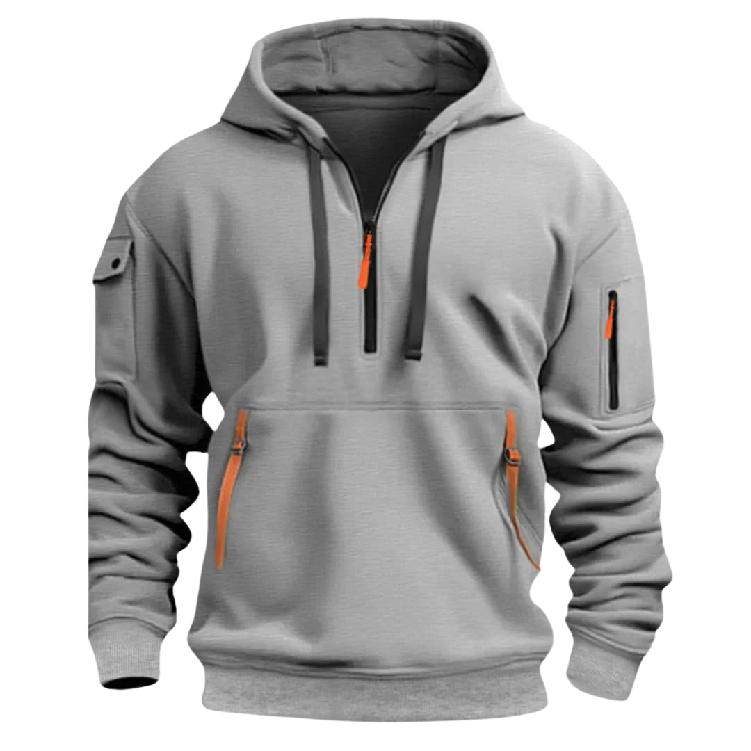 Drune | Herren Sweatshirt mit Kapuze und Taschen