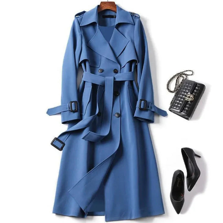 Drune | Langer eleganter Trenchcoat für Damen