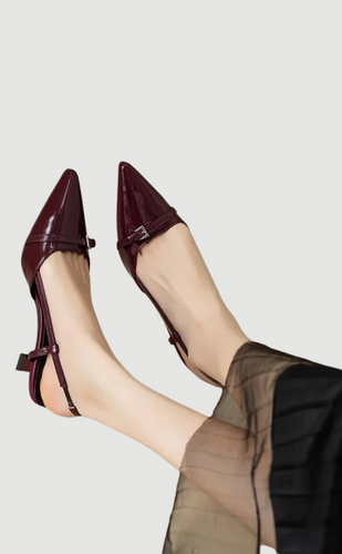 Drune | Lackleder Sandalen mit komfortablem Blockabsatz