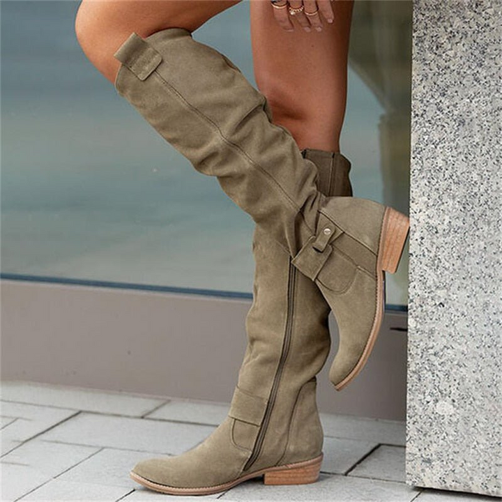 Drune | Knöchelhigh Stiefel für Frauen - Reißverschluss, Winter