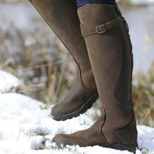Knielange Stiefel | Wasserfest | Rutschfest | Reitstiefel | Damenstiefel Drune