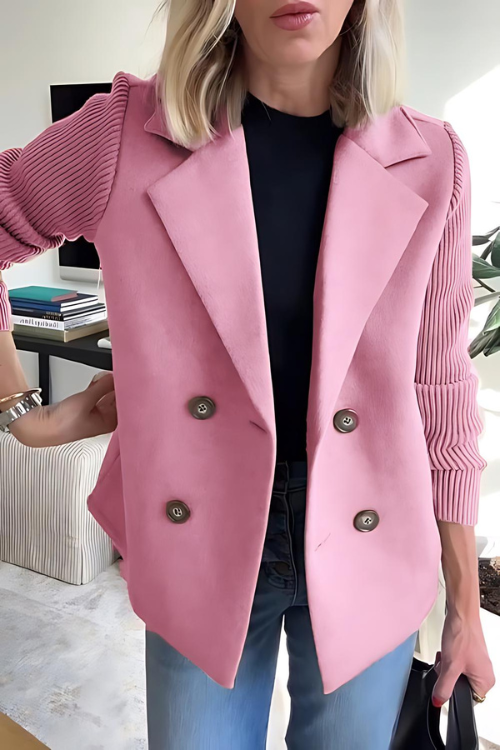 Drune | Strickärmel Blazer für Frauen - Maßgeschneidert, hüftlang