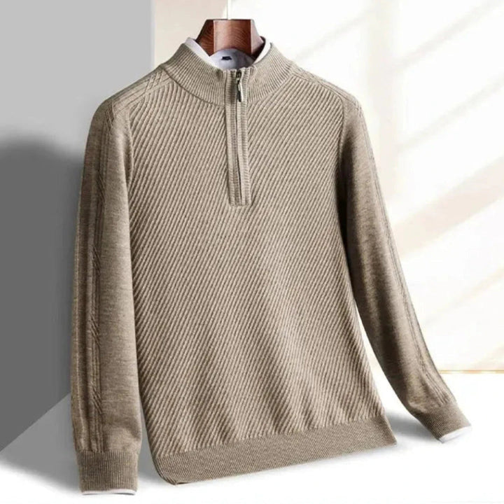 Drune | Strickpullover für Männer - Gerippte Struktur, Leicht - Reguläre Passform