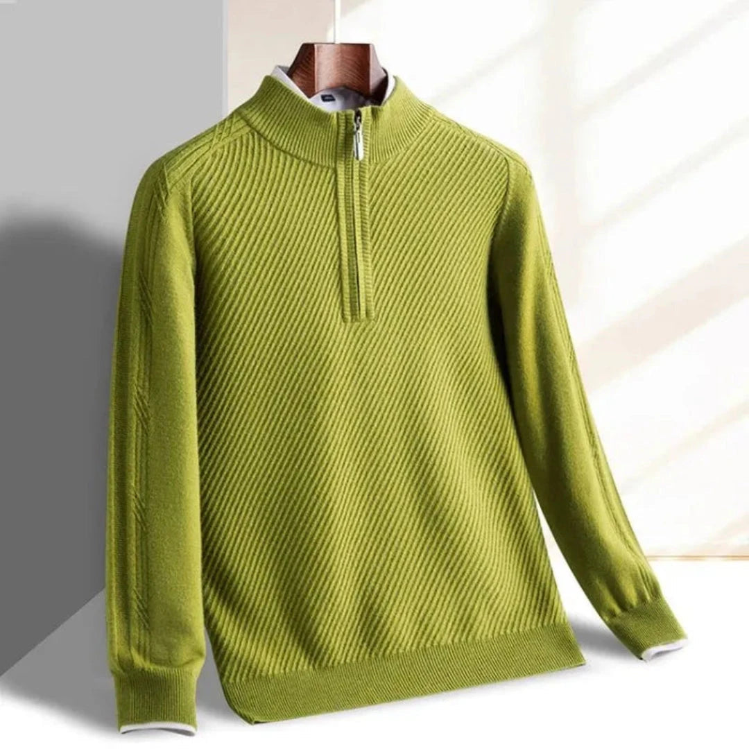 Drune | Strickpullover für Männer - Gerippte Struktur, Leicht - Reguläre Passform