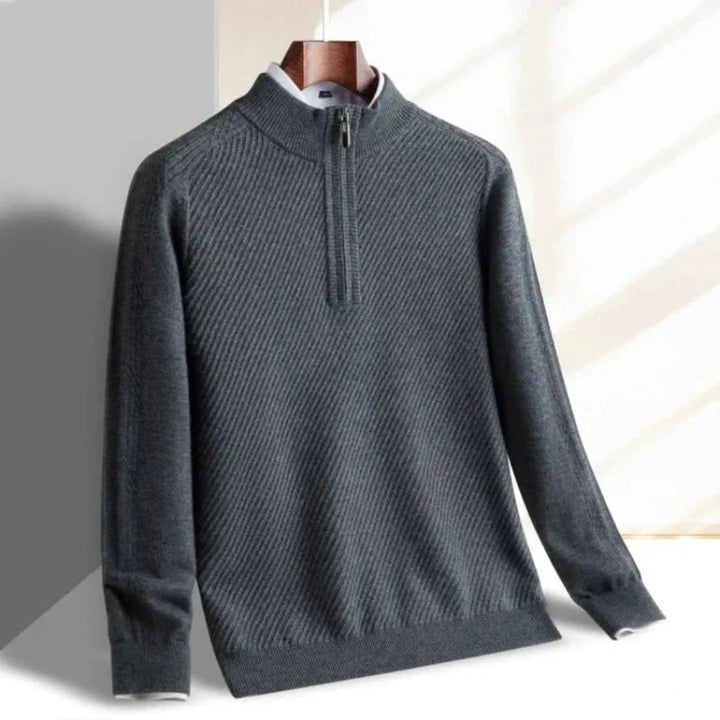 Drune | Strickpullover für Männer - Gerippte Struktur, Leicht - Reguläre Passform